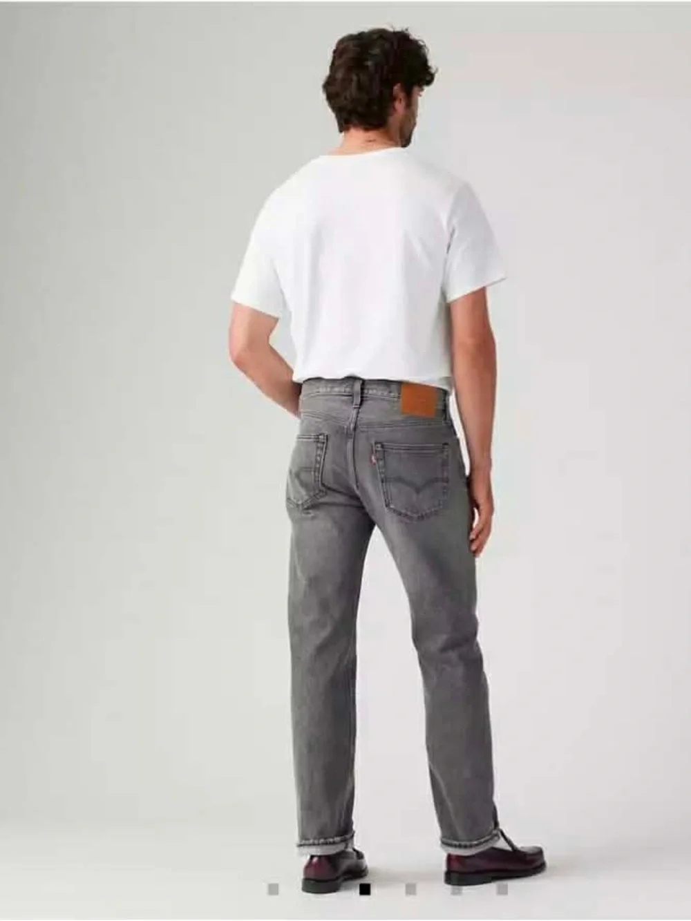 Levi's ® Original Selvedge Men's Jeans - Black Ash Grey - Men's size 38x32